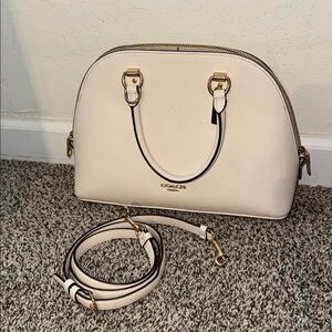 Coach Cream Dome Satchel Bag